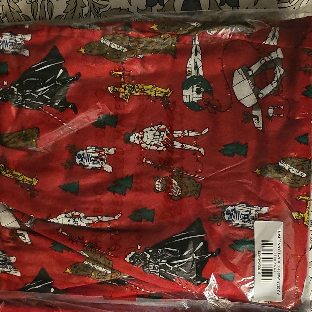 HANNA ANDERSSON‎ Star Wars Holiday Flannel Set Xxl